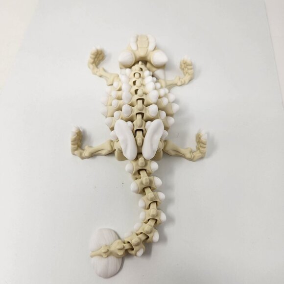 Ankylosaurus Dinosaur Skeleton 3D Printed Articulated Flexi Factory Fig 9" x 3" - Picture 5 of 7